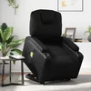 Image de vidaXL Vidaxl Fauteuil Inclinable De Massage Électrique Noir Similicuir