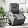 Image de vidaXL Fauteuil inclinable de massage électrique gris similicuir3204454