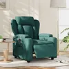 Image de vidaXL Fauteuil inclinable électrique Vert foncé Tissu3204464