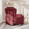 Image de vidaXL Vidaxl Fauteuil De Massage Inclinable Électrique Rouge Bordeaux Tissu