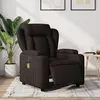 Image de vidaXL Vidaxl Fauteuil De Massage Inclinable Électrique Marron Foncé Tissu