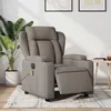 Image de vidaXL Fauteuil de massage inclinable électrique Taupe Tissu3204478