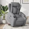 Image de vidaXL Fauteuil inclinable Gris clair Tissu3204482