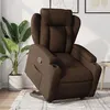 Image de vidaXL Fauteuil inclinable Marron Tissu3204486