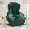 Image de vidaXL Fauteuil inclinable vert foncé tissu