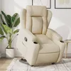 Image de vidaXL Vidaxl Fauteuil Inclinable Crème Tissu