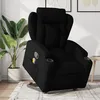 Image de vidaXL Vidaxl Fauteuil De Massage Inclinable Noir Tissu