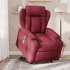 Image de vidaXL Fauteuil inclinable de massage Rouge bordeaux Tissu