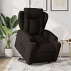 Image de vidaXL Fauteuil inclinable électrique marron foncé tissu3204511