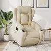 Image de vidaXL Fauteuil inclinable électrique crème tissu3204515