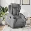 Image de vidaXL Fauteuil inclinable de massage électrique Gris clair Tissu3204518