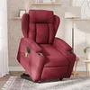 Image de vidaXL Fauteuil inclinable de massage électrique Rouge bordeaux Tissu3204521