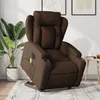 Image de vidaXL Vidaxl Fauteuil Inclinable De Massage Électrique Marron Tissu