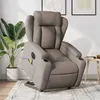 Image de vidaXL Fauteuil inclinable de massage électrique Taupe Tissu3204526