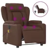Image de vidaXL Fauteuil de massage inclinable Ã©lectrique marron similicuir