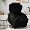 Image de vidaXL Fauteuil inclinable Noir Similicuir