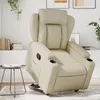 Image de vidaXL Vidaxl Fauteuil Inclinable Crème Similicuir