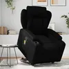 Image de vidaXL Fauteuil inclinable de massage Noir Similicuir3204551