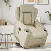 Image de vidaXL Vidaxl Fauteuil Inclinable De Massage Crème Similicuir