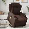 Image de vidaXL Vidaxl Fauteuil Inclinable De Massage Marron Similicuir