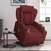 Image de vidaXL Vidaxl Fauteuil Inclinable De Massage Électrique Rouge Bordeaux