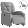 Image de vidaXL Fauteuil inclinable Ã©lectrique Gris clair Tissu