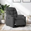 Image de vidaXL Fauteuil inclinable électrique Gris foncé Tissu
