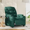 Image de vidaXL Fauteuil inclinable électrique Vert foncé Tissu