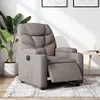 Image de vidaXL Fauteuil inclinable électrique Taupe Tissu3204580