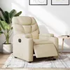 Image de vidaXL Fauteuil inclinable électrique Crème Tissu3204581
