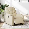 Image de vidaXL Vidaxl Fauteuil Inclinable Électrique Crème Tissu