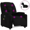 Image de vidaXL Vidaxl Fauteuil De Massage Inclinable Électrique Noir Tissu