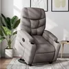 Image de vidaXL Fauteuil inclinable taupe tissu