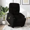 Image de vidaXL Fauteuil de massage inclinable Noir Tissu3204610