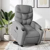 Image de vidaXL Fauteuil inclinable électrique gris clair tissu3204620