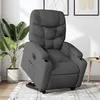 Image de vidaXL Fauteuil inclinable électrique gris foncé tissu
