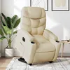 Image de vidaXL Vidaxl Fauteuil Inclinable Électrique Crème Tissu