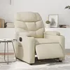 Image de vidaXL Fauteuil inclinable électrique Crème Similicuir3204645