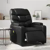 Image de vidaXL Fauteuil de massage inclinable électrique noir similicuir3204651