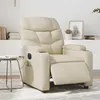 Image de vidaXL Fauteuil de massage inclinable électrique crème similicuir3204652