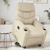 Image de vidaXL Vidaxl Fauteuil Inclinable Crème Similicuir