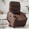Image de vidaXL Fauteuil inclinable marron similicuir3204660