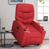 Image de vidaXL Fauteuil inclinable Rouge Similicuir