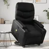Image de vidaXL Fauteuil inclinable de massage Noir Similicuir3204665