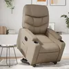 Image de vidaXL Fauteuil inclinable électrique cappuccino similicuir3204678