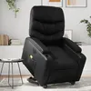 Image de vidaXL Fauteuil inclinable de massage électrique noir similicuir3204679