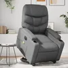 Image de vidaXL Vidaxl Fauteuil Inclinable De Massage Électrique Gris Similicuir