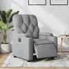 Image de vidaXL Fauteuil inclinable électrique Gris clair Tissu3204686