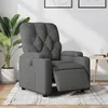 Image de vidaXL Fauteuil inclinable électrique Gris foncé Tissu3204687