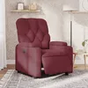 Image de vidaXL Vidaxl Fauteuil Inclinable Électrique Rouge Bordeaux Tissu